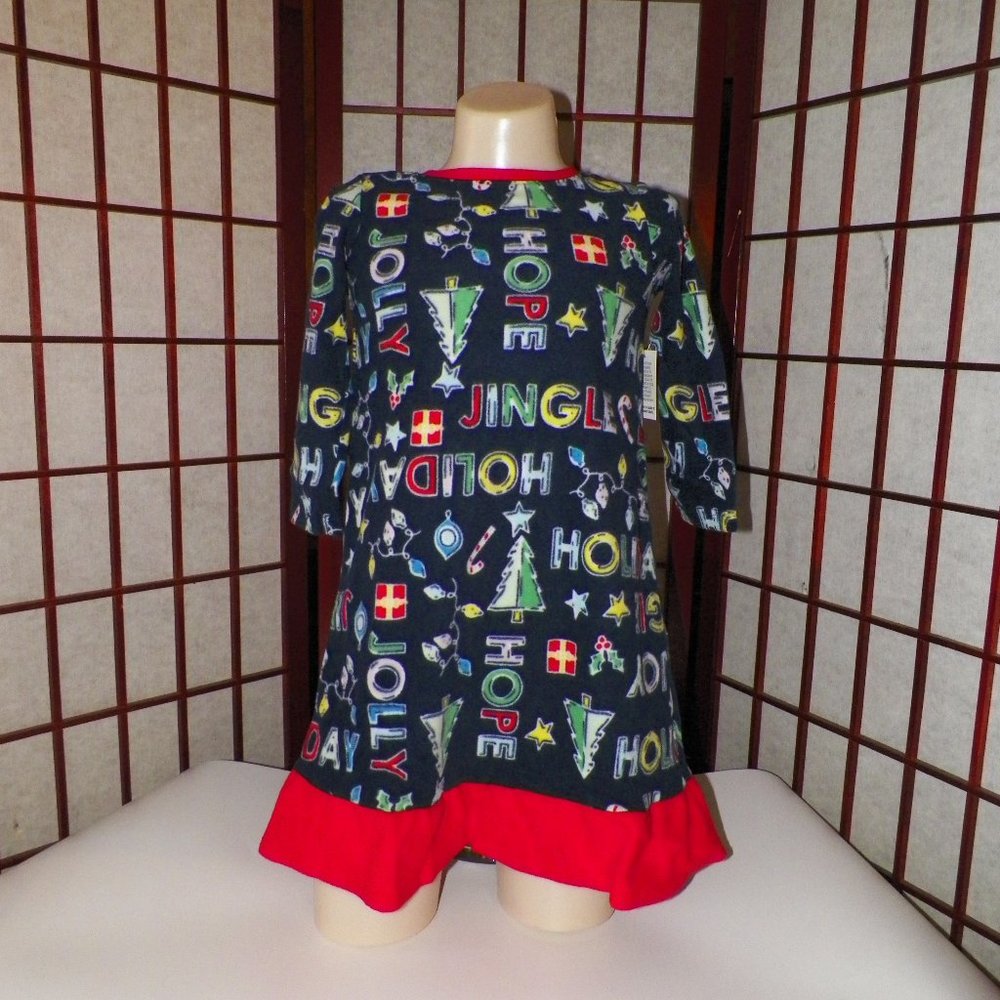 CLEARANCE Girls Christmas Nightgown & Doll Gown Set - Picture 3 of 5